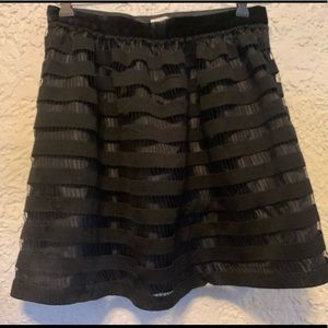 JCREW Grid lace skirt